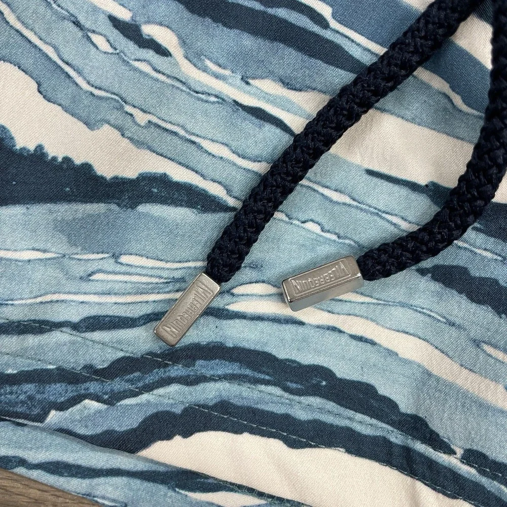 Vilebrequin X Maison Kitsune Wave Stripe Swim Shorts Men Sz S NEW Preppy